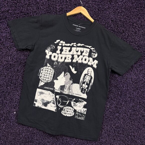 Phoebe Bridgers ICU Lyric I Hate Your Mom Punisher T-Shirt L - Picture 3 of 4